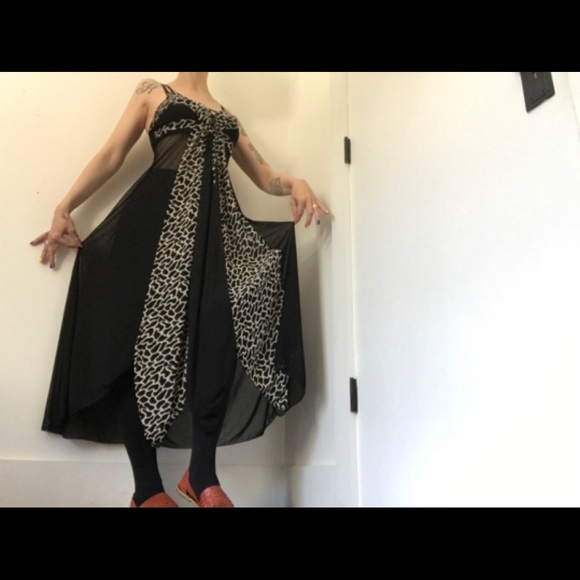 NWOT Sexy Maxi Safari Print Nighty Sheer - Picture 9 of 14